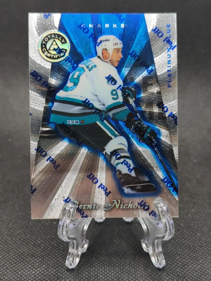 1997-98 Pinnacle Totally Certified Platinum Blue #109 Bernie Nicholls/3099 - Image 1 of 2