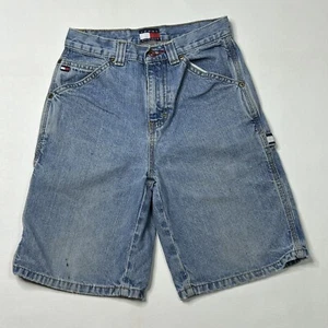 Vintage Tommy Hilfiger Denim Carpenter Shorts Unisex Kids Size 10 - Picture 1 of 9