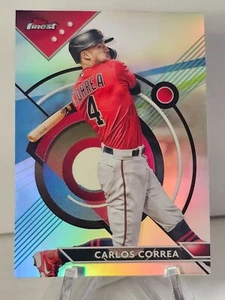 2023 Topps Finest Refractor #7 Carlos Correa - Picture 1 of 2