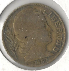 Moneda Argentina 20 Centavos 1947 KM42 - Imagen 1 de 3