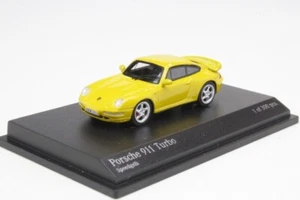 MINICHAMPS 1/87 PORSCHE 911 993 TURBO 1995 Model Car 1 of 300 made Yellow - Picture 1 of 3