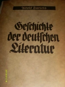 La historia de la literatura alemana, signo Adolf Bartels, Berlín/Hamburgo 1943 - Imagen 1 de 3