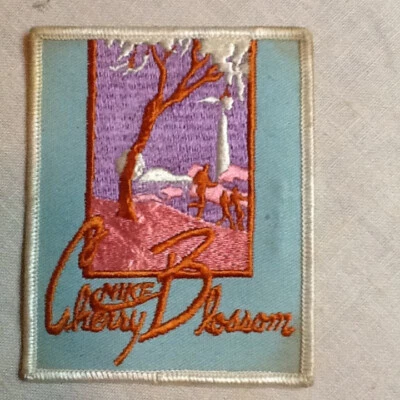 VINTAGE NIKE CHERRY BLOSSOM COMMENORATIVE PATCH 102423b - Image 1 of 3