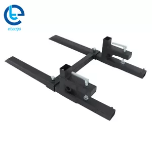 43" Pallet Forks Clamp On Tractor Forks With Adjustable Stabilizer Bar 2000 Lbs - Picture 1 of 12