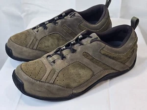 Ahnu Women's Walking Hiking Shoes Brown Olive Green Suede US Size 8 EU 38.5 - Picture 1 of 7
