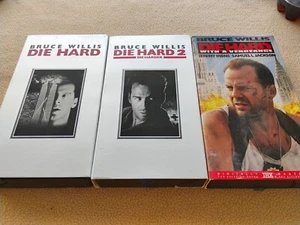 Die Hard Die Harder And Die Hard With A Vengeance VHS Bruce Willis - Picture 1 of 5