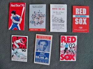BOSTON RED SOX 1976 - 1982 Pocket Schedules (7) - Picture 1 of 5