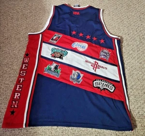 NBA All-Star Game Western Conference 2004 RARE Jersey All Teams Embroidered 2XL - Picture 1 of 4