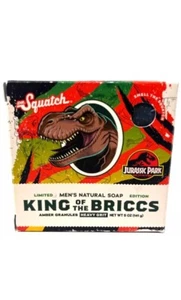 Dr. Squatch King Of The Briccs Soap NIB 5 oz Jurassic Park Limited Edition - Picture 1 of 3