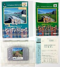 Nintendo 64 EIKO NO ST. ANDREWS OLD COURSE GOLF jap NTSC Ovp CIB Seta 1996