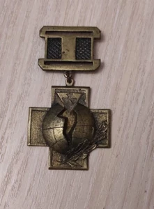 Muy Raro Medalla-Insignia Chernobyl URSS "Crucifixión Cruzada" - Imagen 1 de 2