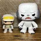 Funko Pop Star Wars Hoth Wampa #39 & Luke Skywalker #34 Loose Snow Monster