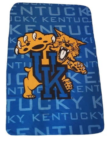 The Northwest Co. NCAA University of Kentucky Fleece Throw, 38" x 60" UK Wildcat Cover