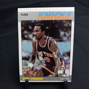 1987-88 Fleer Rory Sparrow Basketball Cards #102 New York Knicks (1A409)