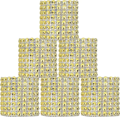 Anelli Di Tovagliolo Di Strass Napkin Mesh Ornamento per Matrimonio Festa Comple - Immagine 1 di 4