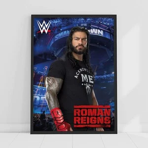 Themen-WWE-Druck - Roman Reigns Crowd Poster Wrestling Wandbild - Bild 1 von 5