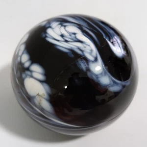 Antique Art Glass Victorian Slag Amethyst Paperweight 7cm purple end of day - Picture 1 of 10
