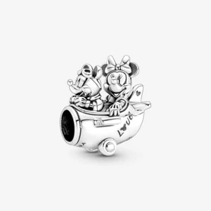 PANDORA Disney Micky Maus & Minnie Maus Flugzeug Charm 790108C00 - Bild 1 von 3