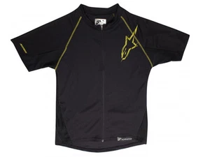 Alpinestars Hyperlight Short Sleeve Jersey - Black / Green - Small - Picture 1 of 1