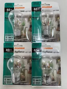 4-Pack Sylvania 40W Clear A15 Appliance Light Bulb 40A15/CL/APPL/BL - Picture 1 of 3
