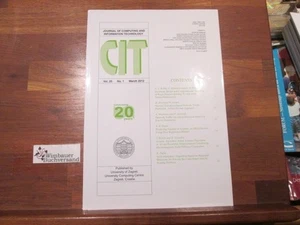 CIT journal of computing and Information technology, March 2012, Volume 20, Numb - Picture 1 of 1