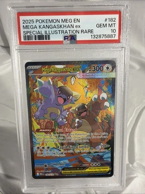 Mega Kangaskhan ex 182/132 Me01: Mega Evolution Holo PSA 10 - Image 1 of 2
