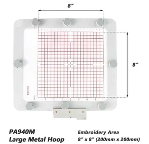 Metal/magnetic emb. hoop 200x200mm,8"x8" for Pfaff - Picture 1 of 4