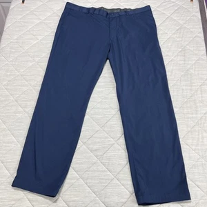 Nike Golf Pants Mens 42x32 Blue Dri Fit Stretch Dress Breathable Actual *43x31 - Picture 1 of 18