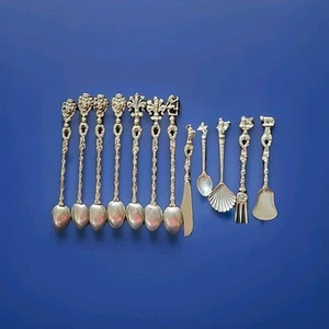 Candlelight Florence Italy Twelve Piece Hostess Set Symbolic Figures 1960s - Picture 1 of 8