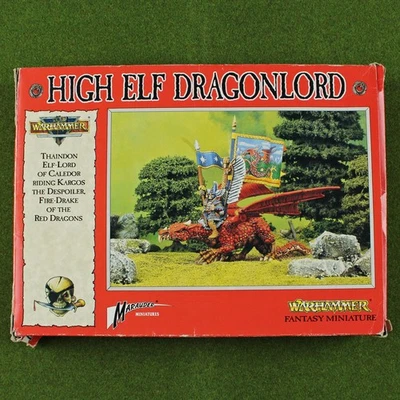 CLASSIC Warhammer Marauder High Elf Dragonlord (SOME PAINT) Metal Rare OOP Elves - Image 1 of 4