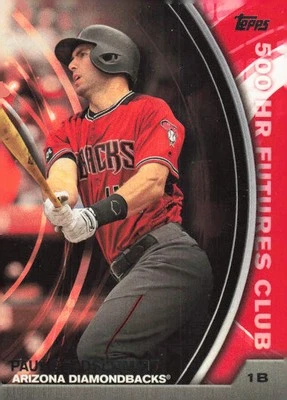 2016 Topps Update #500-12 Paul Goldschmidt 500 HR Futures Club - Image 1 of 2