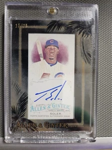2016 Allen & Ginter Mini Framed Auto # AGA-JS Jorge Soler - On-Card Auto /25 - Picture 1 of 2