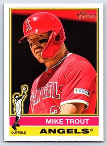Carte de baseball Mike Trout 2025 Topps Heritage #119 Los Angeles Angels - Photo 1/2