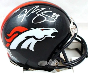 Champ Bailey Autographed Denver Broncos Mini Helmet-Beckett W Hologram *Silver - Picture 1 of 3