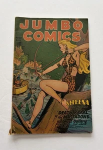 JUMBO COMICS #90 Belletristikhaus 1946 MATT BAKER "Sky Girl" Kunst massiv! - Bild 1 von 17
