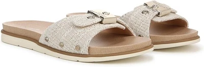 Bonita sandalia plana icónica dorada clara para mujer Dr. Scholl 6,5 M Foto 1 de 4