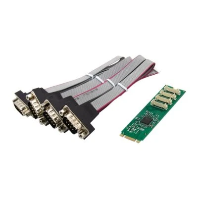M.2 B+M Key To 4 Ports RS232 Serial Port Expansion Card AX99100 Chipset - Image 1 of 4