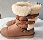 Ugg Women's Brown Becket 1005380 Mid Calf Pull On Winter Snow Boot Size US 10