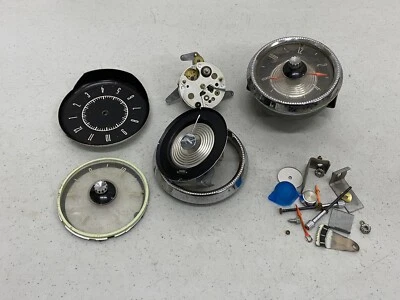 (2) 1955 Ford Fairlane Crown Victoria Skyliner Sunliner Electric Dash Clocks - Image 1 of 4
