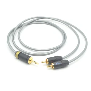 MPS X-7 OCC Pure Copper HiFi 3.5mm Male to Dual RCA Audio Cable Spliter 1:2 - Picture 1 of 6