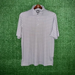 Footjoy Camicia Uomo Grande Grigio Strutture D Performance Golf Polo Elasticizzata Dominio - Foto 1 di 7