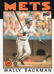 1986 Topps Baseball Wally Backman New York Mets #191 - A - Picture 1 of 2