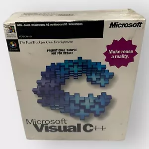 Microsoft Visual C++ Edition 4.0 - BRAND NEW SEALED IN BOX! PROMO SAMPLE - Picture 1 of 6