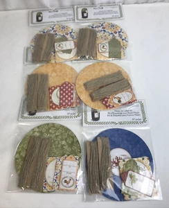 Lot 6-Mason Jar Label Kit Lid Covers Gift Tags Sticker Labels twine for 12 Jars - Picture 1 of 12
