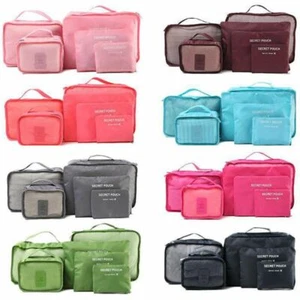 Aufbewahrung Reise Gepäck Taschen Organizer 6 Stück Koffer Kleidung Aufbewahrung Wasserdicht  - Bild 1 von 19
