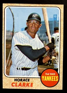 1968 Topps #263 Horace Clarke  New York Yankees NM/ MT Crease Free Set Break - Picture 1 of 2