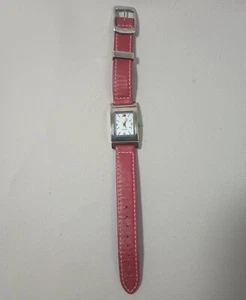 Tommy Hilfiger Reloj Mujer Acero Inoxidable Reversible Correa Cuero Rojo Azul - Imagen 1 de 5