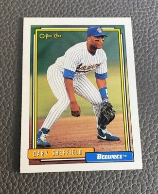 1992 O-Pee-Chee #695 Gary Sheffield - Brewers - Image 1 of 2