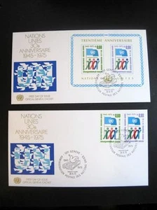 ONU, Naciones Unidas Ginebra FDC MiNr.50-51 A/B (A 776) - Imagen 1 de 1