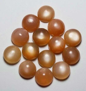 1x Pietra di Luna Pesca-Beige Tonda 4mm 5mm 6mm 7mm 8mm 9mm 10mm 11mm 12mm  - Foto 1 di 1